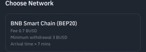BUSD money exchange time