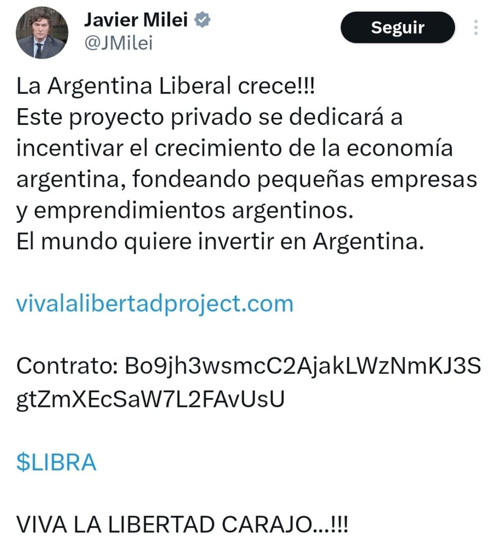 Javier Support of Libra Token Javier Support of Libra Token