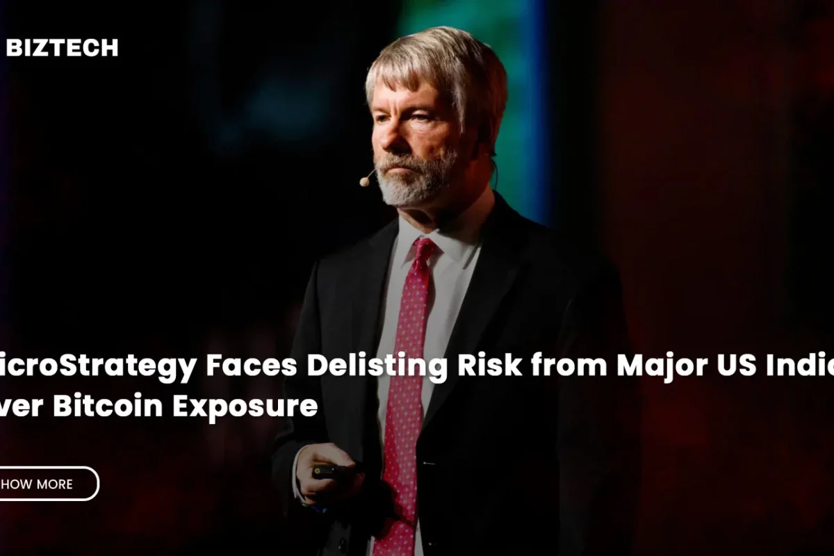 MicroStrategy Faces Delisting Risk from Major US Indices Over Bitcoin Exposure