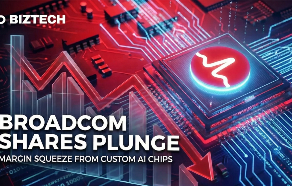 Broadcom Shares Plunge on Margin Squeeze from Custom AI Chips