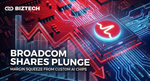 Broadcom Shares Plunge on Margin Squeeze from Custom AI Chips