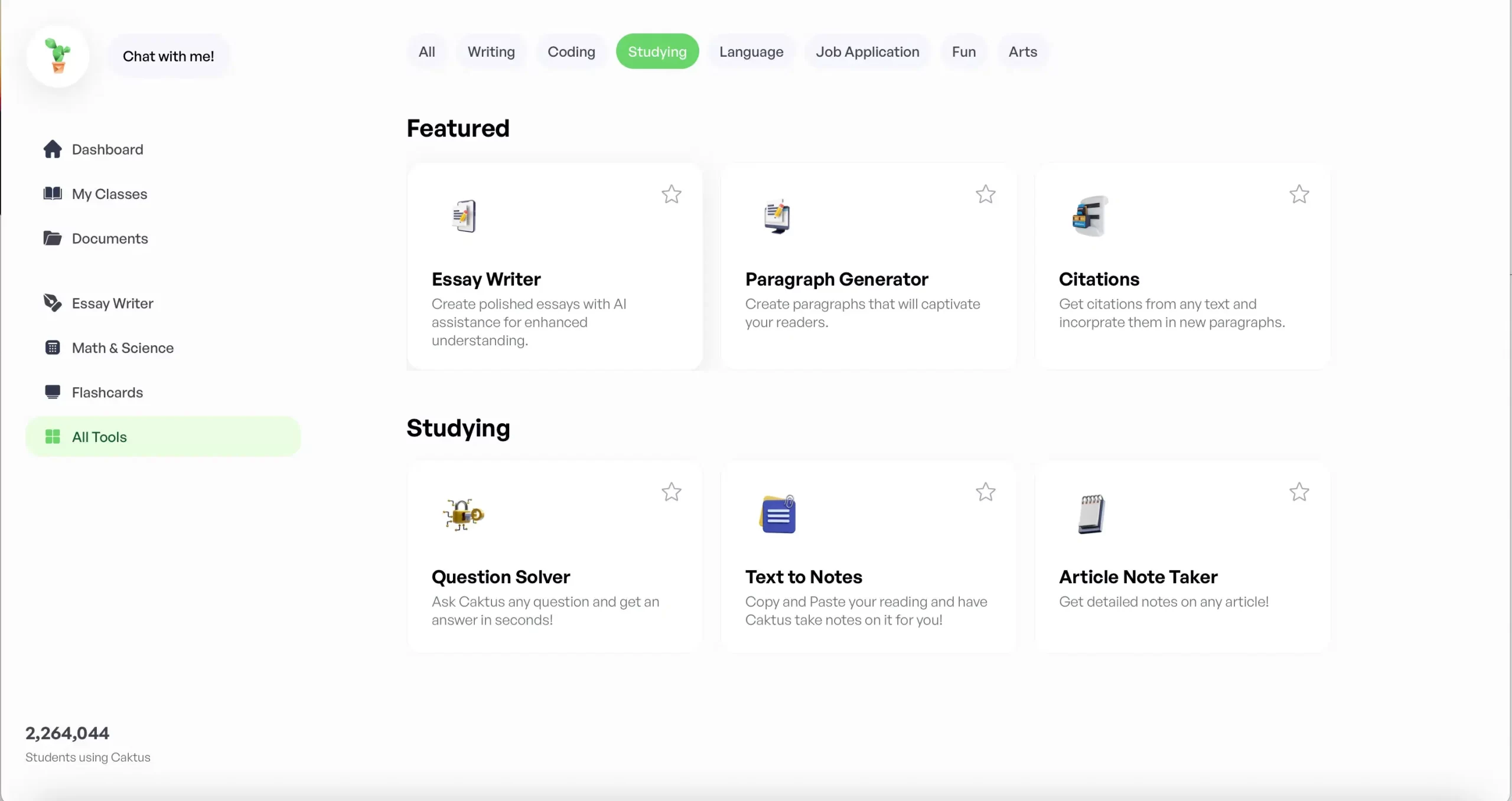 CAKTUS AI Learning support tool