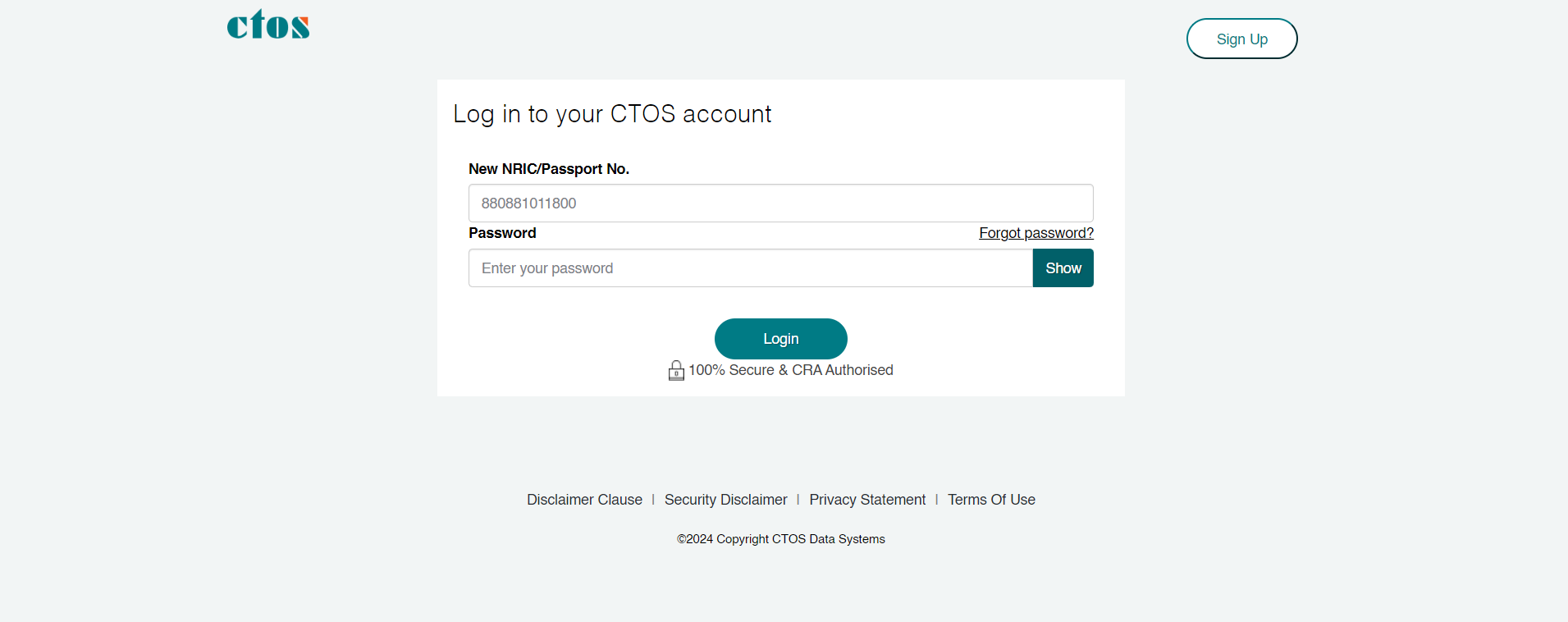 check ctos