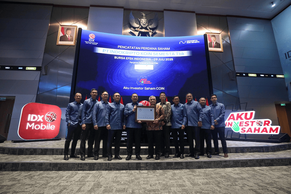 COIN is the first Crypto Exchange Ecosystem in the world to be listed on the Indonesia Stock Exchange