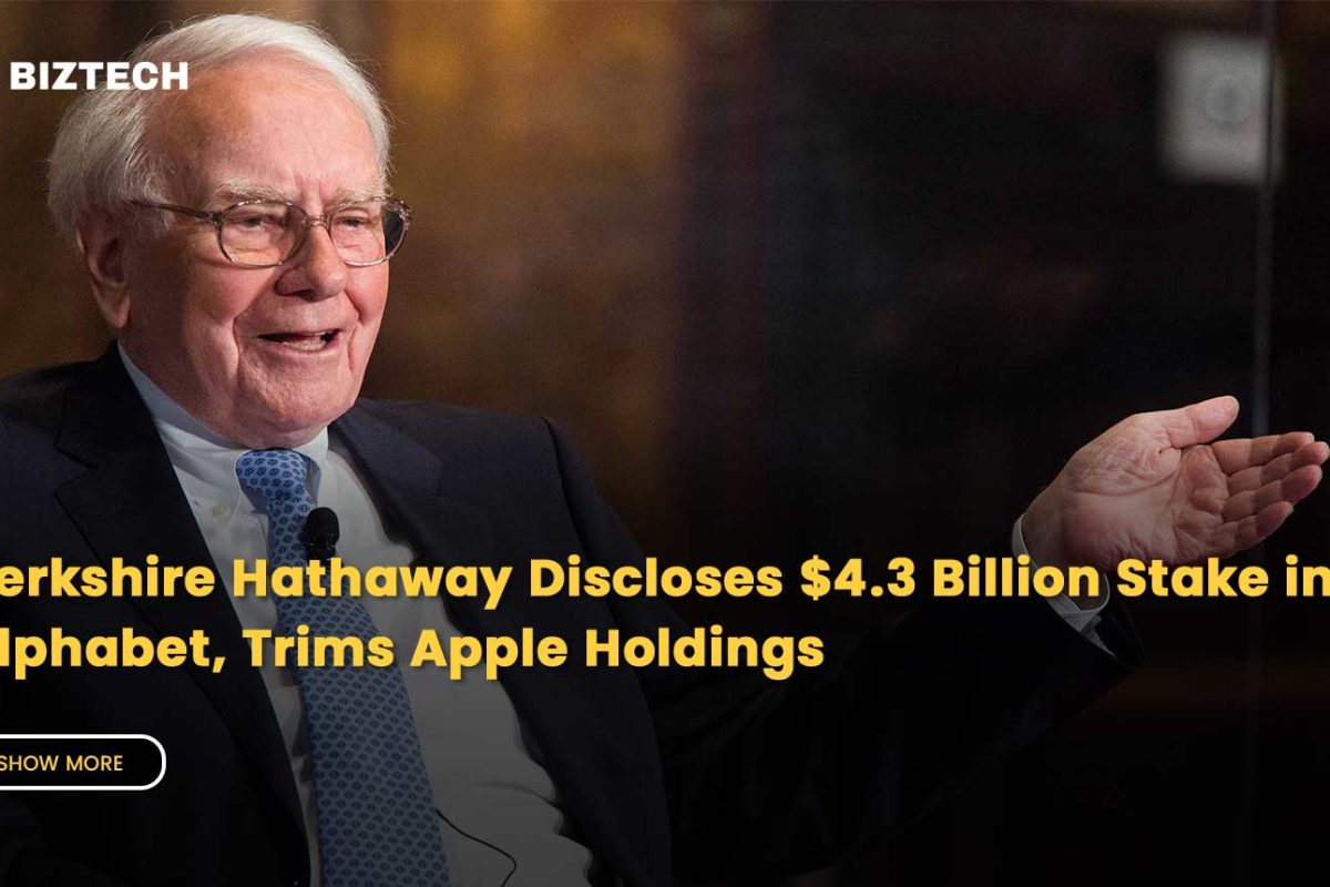 Berkshire Hathaway Discloses $4.3 Billion Stake in Alphabet, Trims Apple Holdings