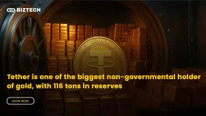 Tether is one of the biggest non-governmental holder of gold, with 116 tons in reserves