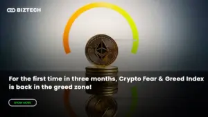 For the first time in three months, Crypto Fear & Greed Index is back in the greed zone!