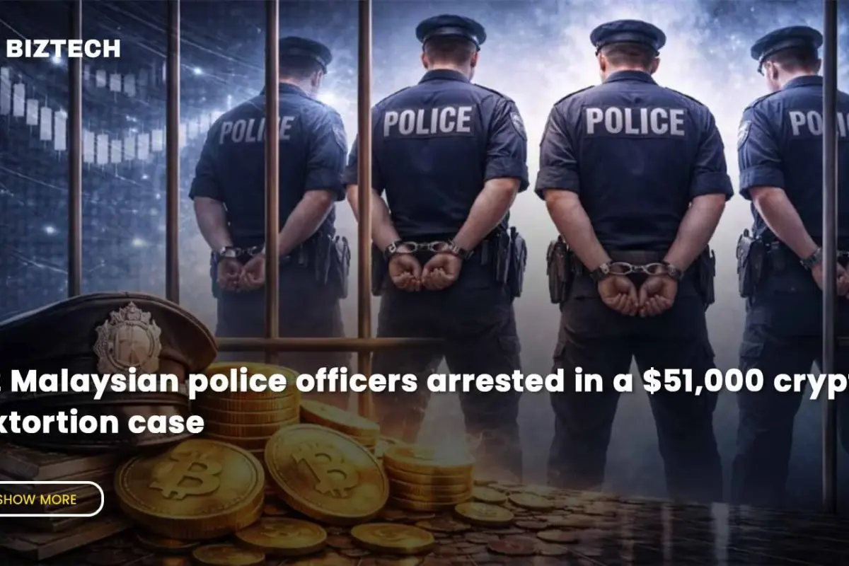 12 Malaysian police officers arrested in a $51,000 crypto extortion case