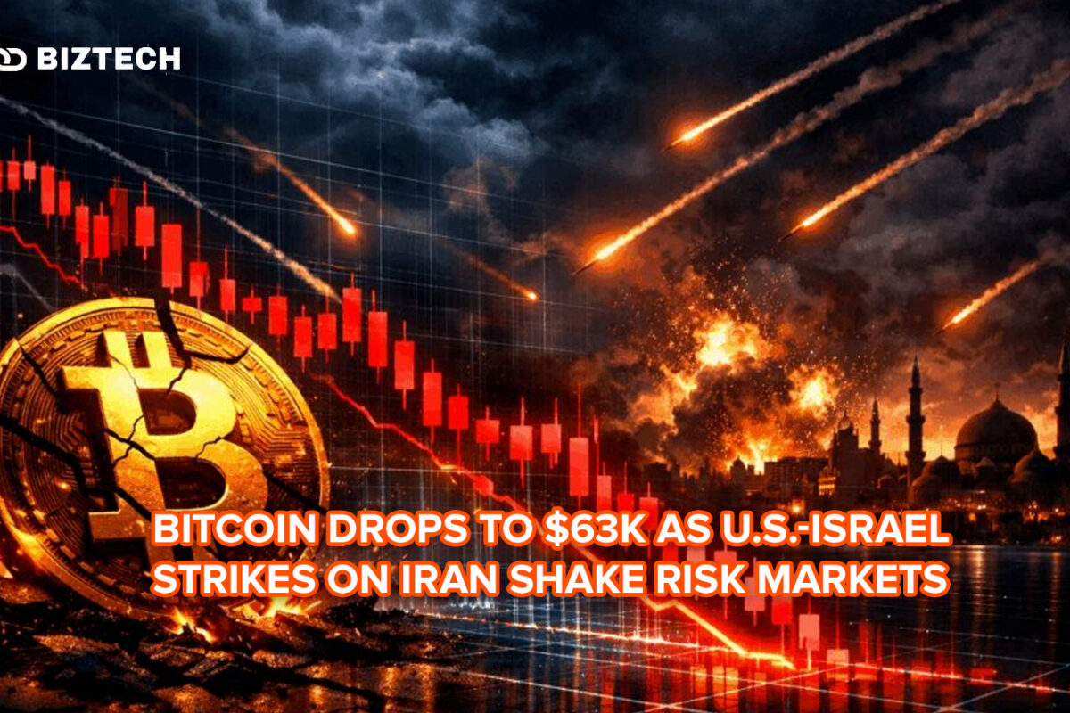 Bitcoin Drops to $63K as U.S.-Israel Strikes on Iran Shake Risk Markets