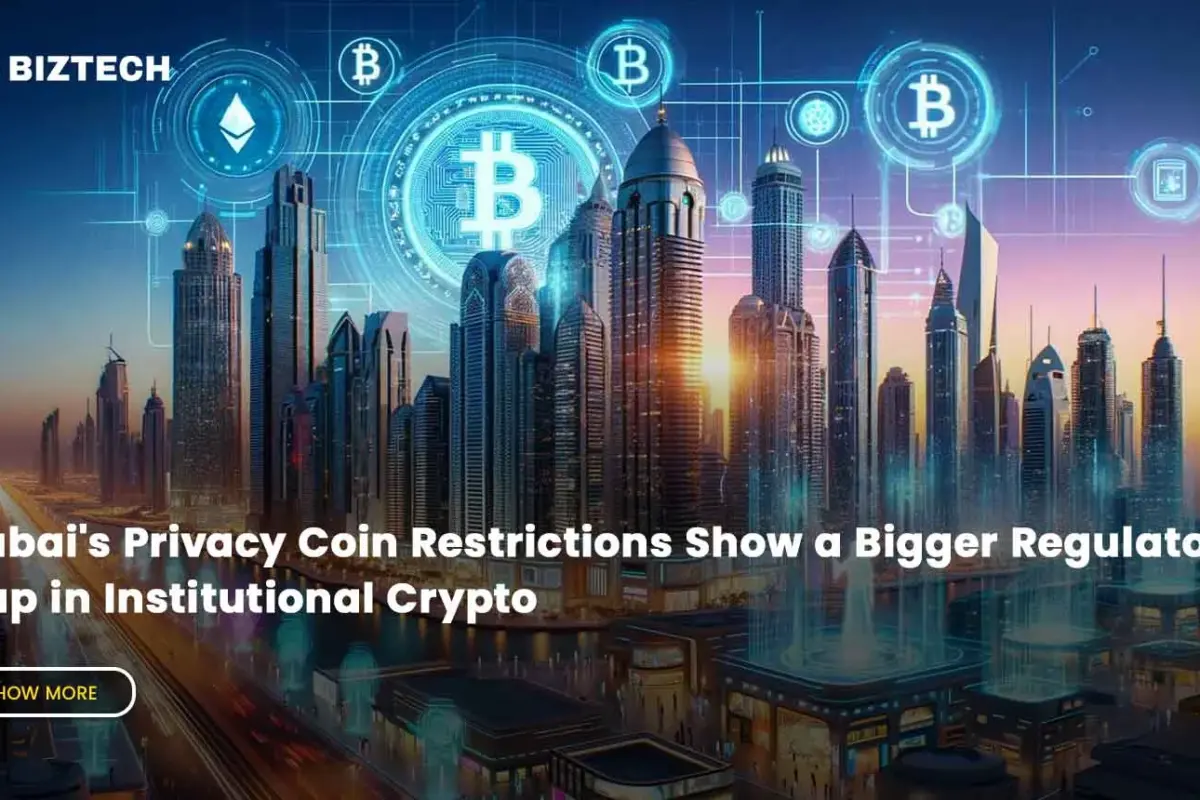 Dubai’s Privacy Coin Restrictions Show a Bigger Regulatory Gap in Institutional Crypto