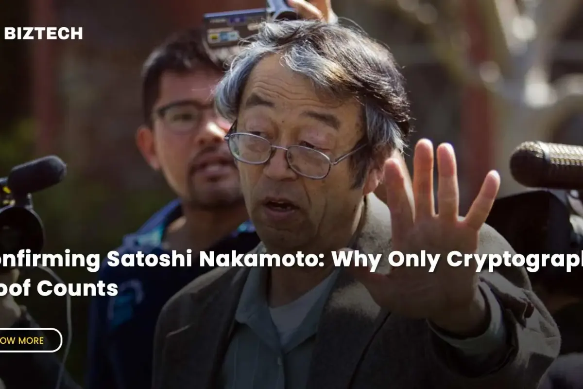 Confirming Satoshi Nakamoto: Why Only Cryptographic Proof Counts
