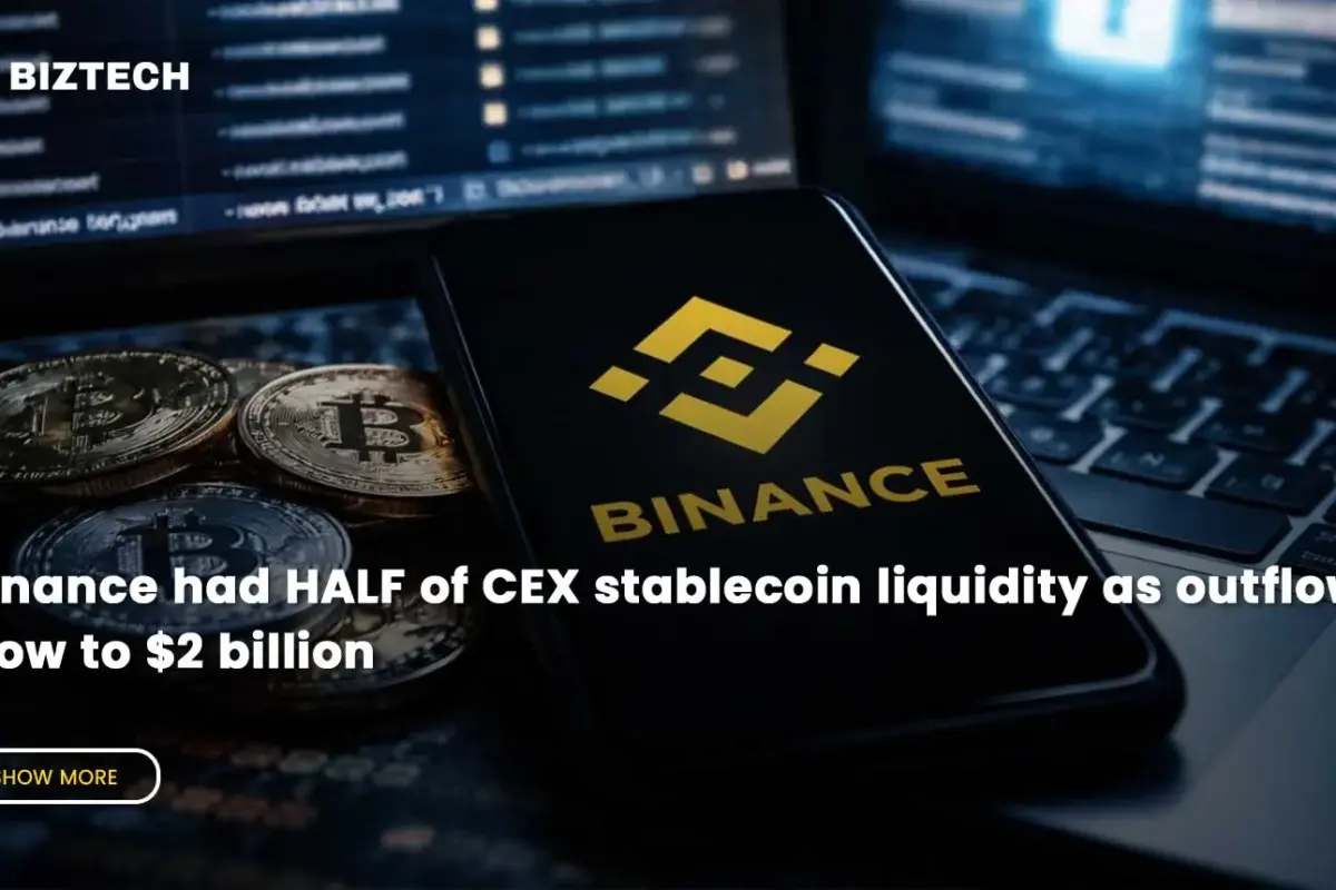 Binance had HALF of CEX stablecoin liquidity as outflows slow to $2 billion