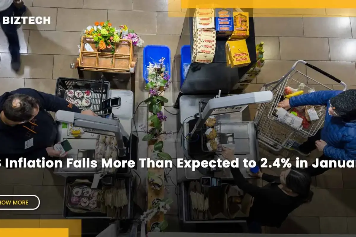 US Inflation Falls More Than Expected to 2.4% in January