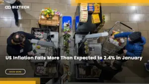 US Inflation Falls More Than Expected to 2.4% in January