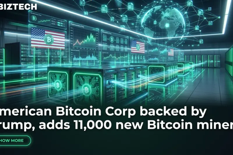 American Bitcoin Corp backed by Trump, adds 11,000 new Bitcoin miners