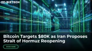 Bitcoin Targets $80K as Iran Proposes Strait of Hormuz Reopening