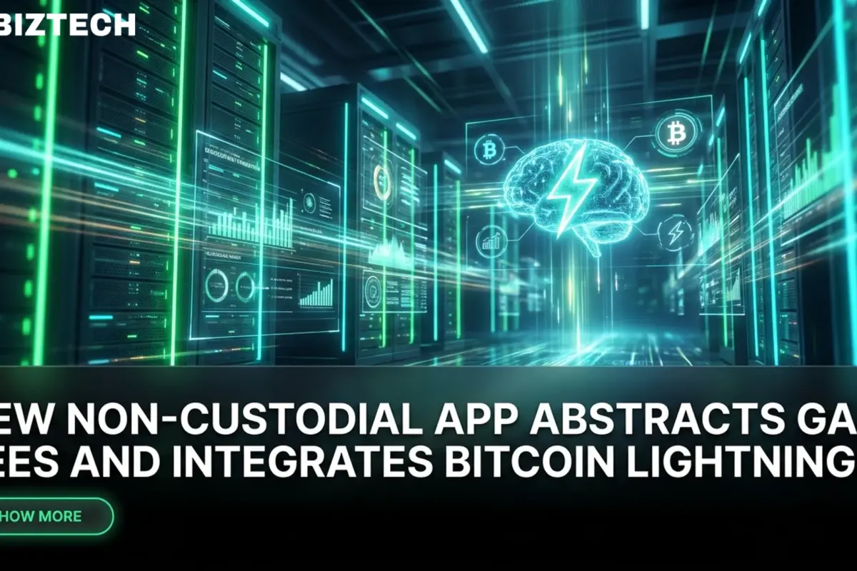 New Non-Custodial App Abstracts Gas Fees and Integrates Bitcoin Lightning