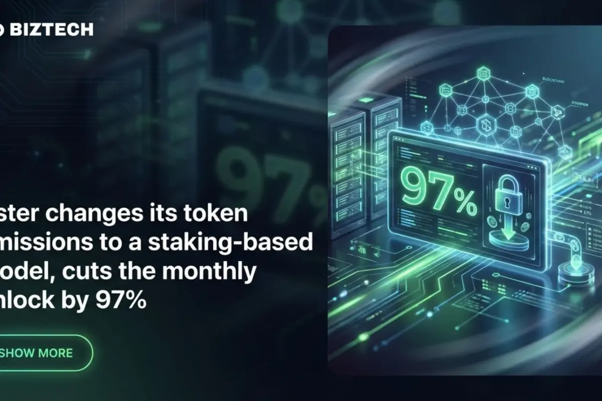 Aster changes its token emissions to a staking-based model, cuts the monthly unlock by 97%