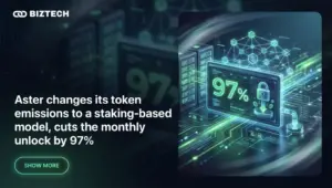 Aster changes its token emissions to a staking-based model, cuts the monthly unlock by 97%