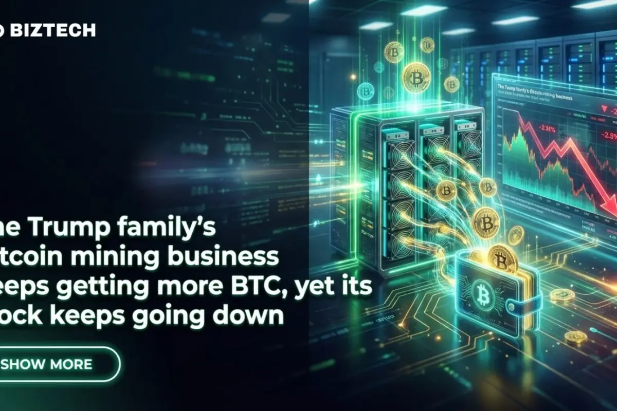The Trump family’s Bitcoin mining business keeps getting more BTC, yet its stock keeps going down
