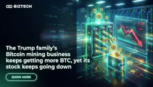 The Trump family’s Bitcoin mining business keeps getting more BTC, yet its stock keeps going down