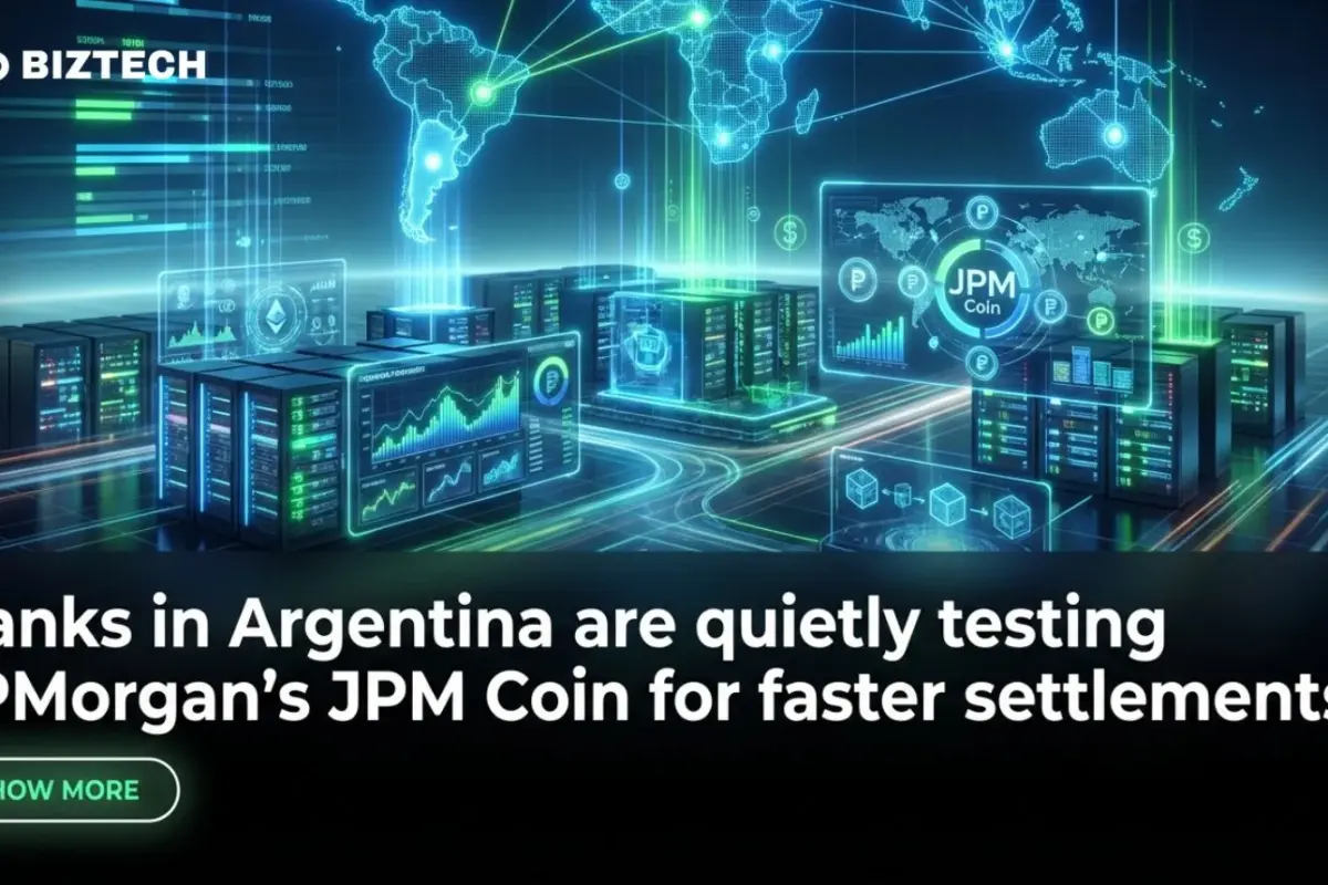 Banks in Argentina are quietly testing JPMorgan’s JPM Coin for faster settlements