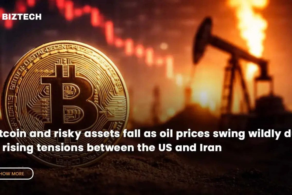Bitcoin and risky assets fall as oil prices swing wildly due to rising tensions between the US and Iran
