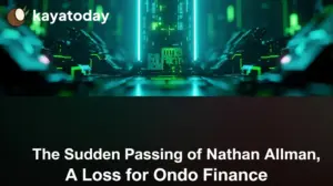 The Sudden Passing of Nathan Allman, A Loss for Ondo Finance