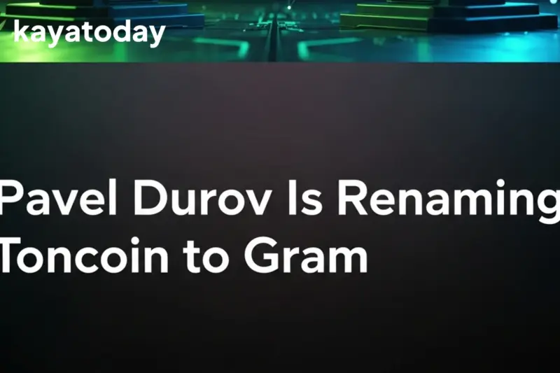 Pavel Durov Is Renaming Toncoin to Gram